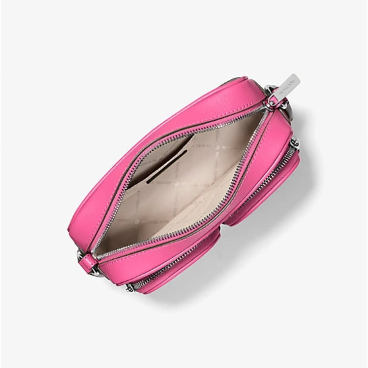 Jet Set Medium PINK Leather Crossbody Bag with Case for Apple Airpods Pro