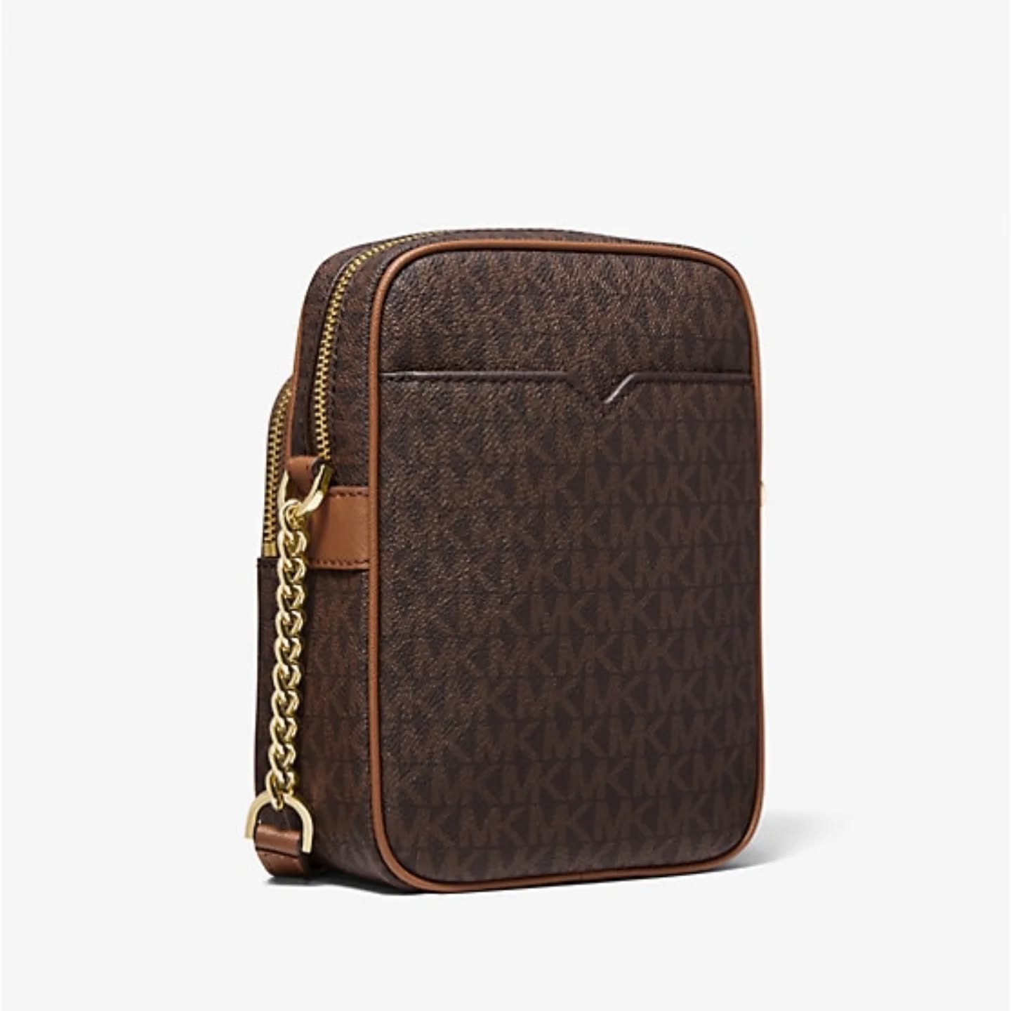 Jet Set Travel Medium brown Logo Crossbody Bag