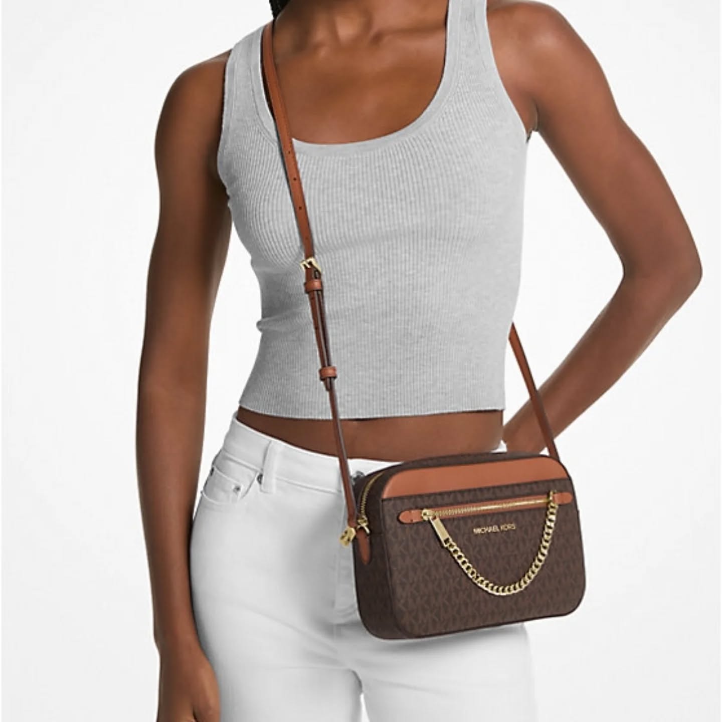 Jet Set Large Logo Crossbody Bag