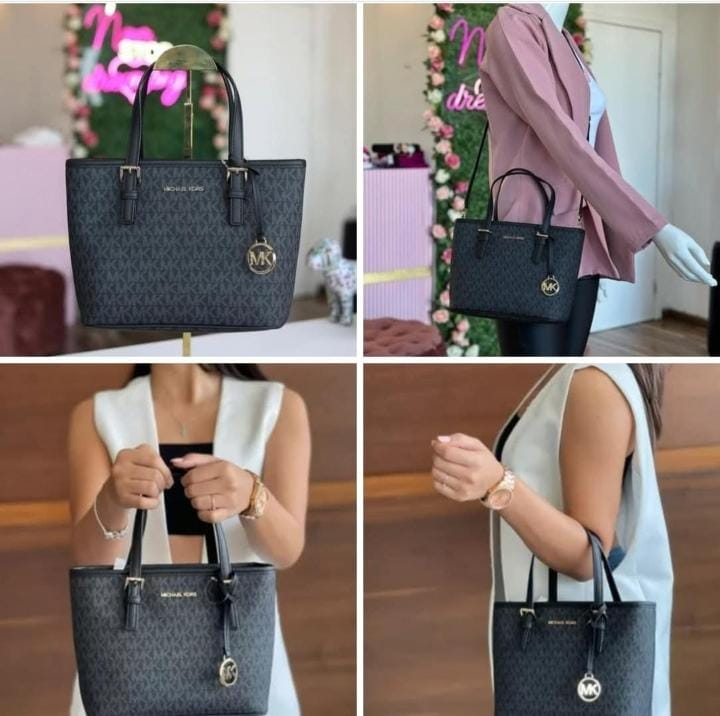 Jet Set Travel Extra-Small Logo Top-Zip Tote Bag