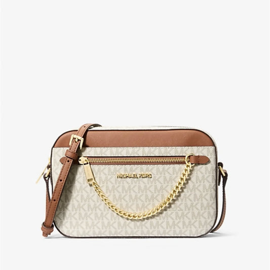 Jet Set Large Logo Crossbody Bag vainilla