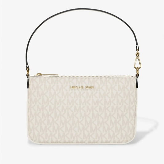 Jet Set Small Signature Logo Convertible Wristlet vainilla