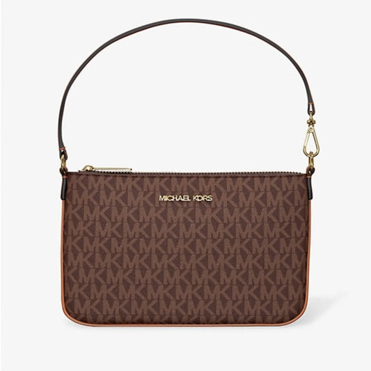 Jet Set Small Signature Logo Convertible Wristlet cafe