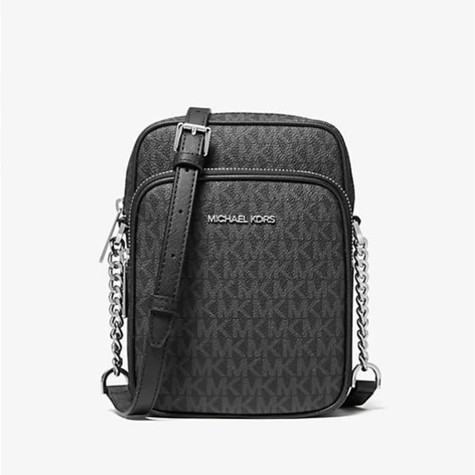Jet Set Travel Medium black Logo Crossbody Bag