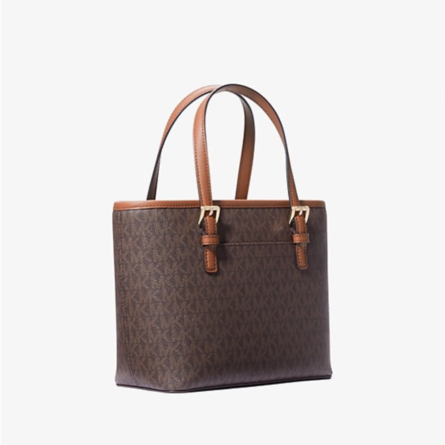 Jet Set Travel Extra-Small Logo Top-Zip Tote Bag cafe