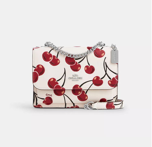 Mini Klare Crossbody Bag With Cherry Print