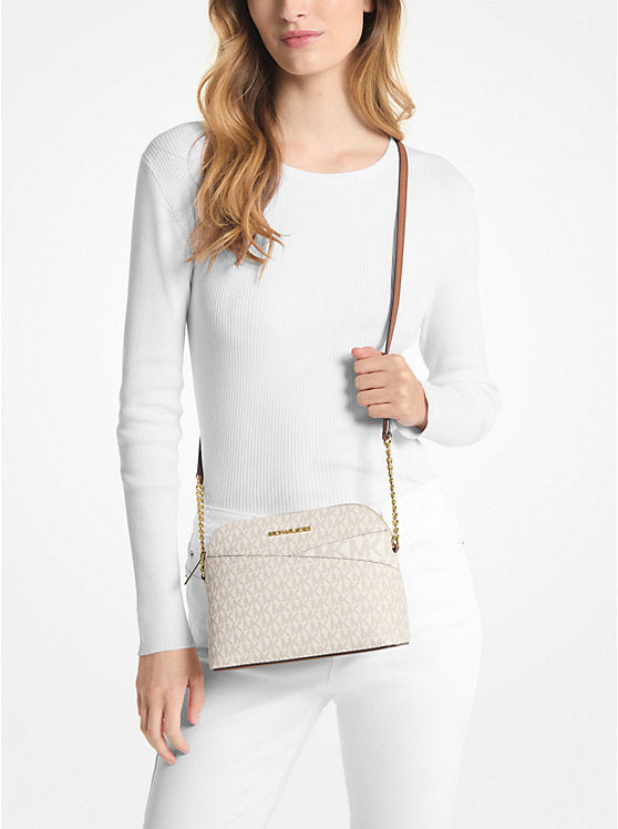 Michael kors  Jet set travel medium logo dome crossbody bag
